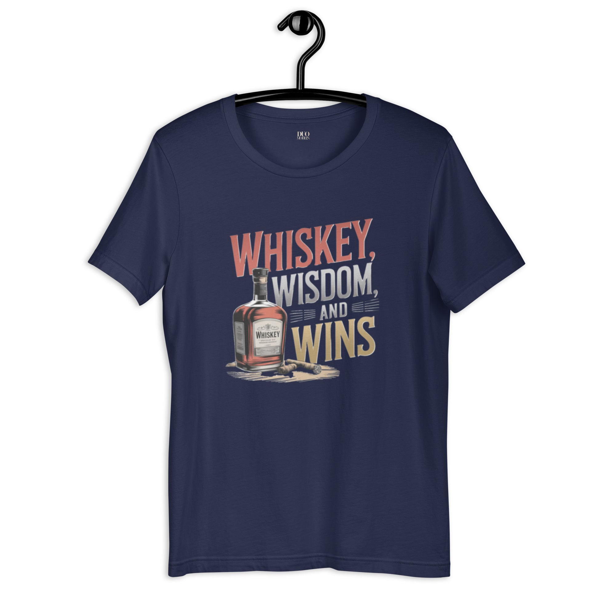 DUO MODERN "Whiskey, Wisdom, and Wins" Unisex T-shirt
