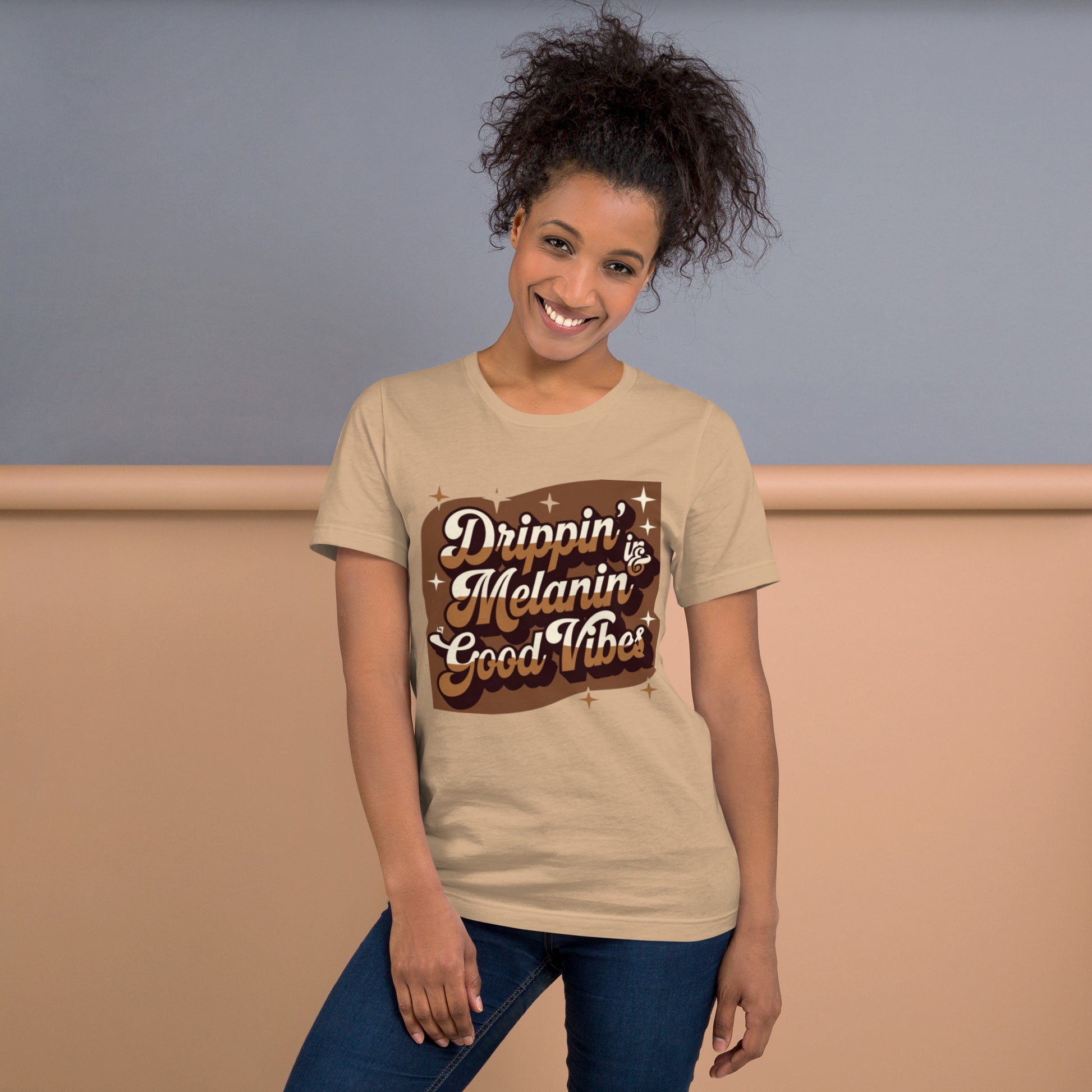 DUO MODERN "Drippin’ in Melanin & Good Vibes" Unisex T-Shirt