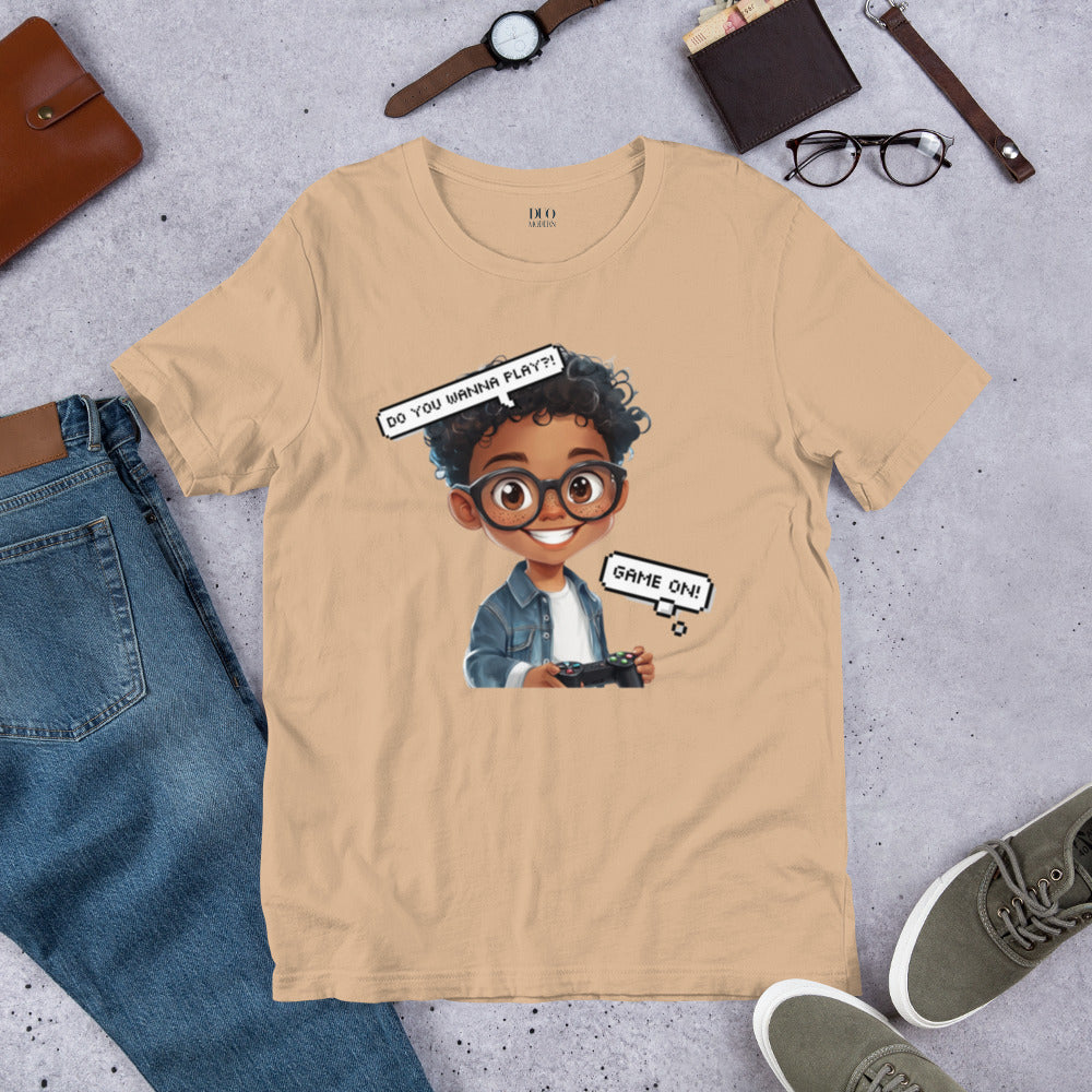 DUO MODERN "Little Gamer" Unisex T-Shirt for kids who love to play games