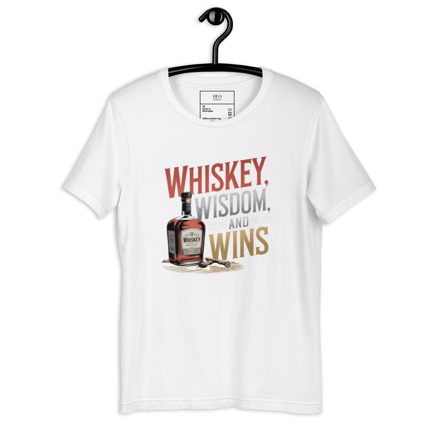 DUO MODERN "Whiskey, Wisdom, and Wins" Unisex T-shirt