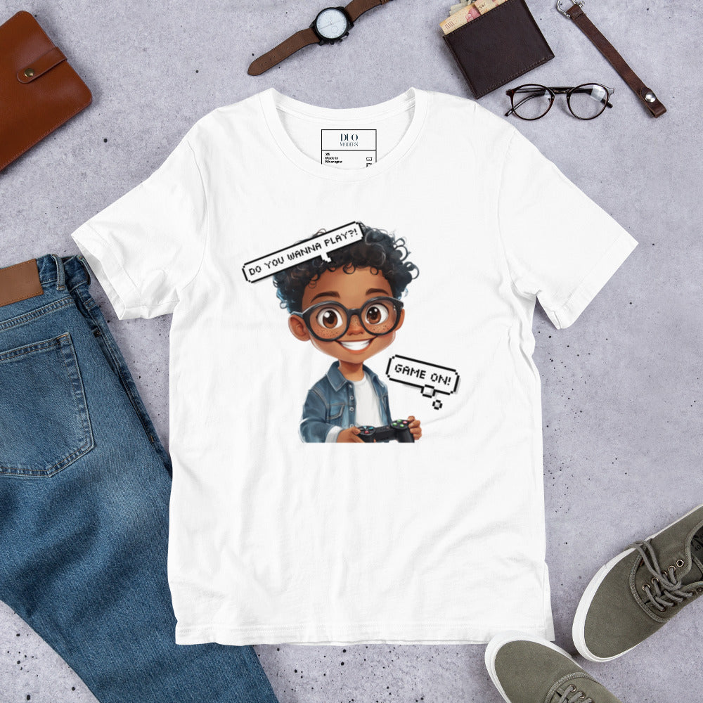 DUO MODERN "Little Gamer" Unisex T-Shirt for kids who love to play games