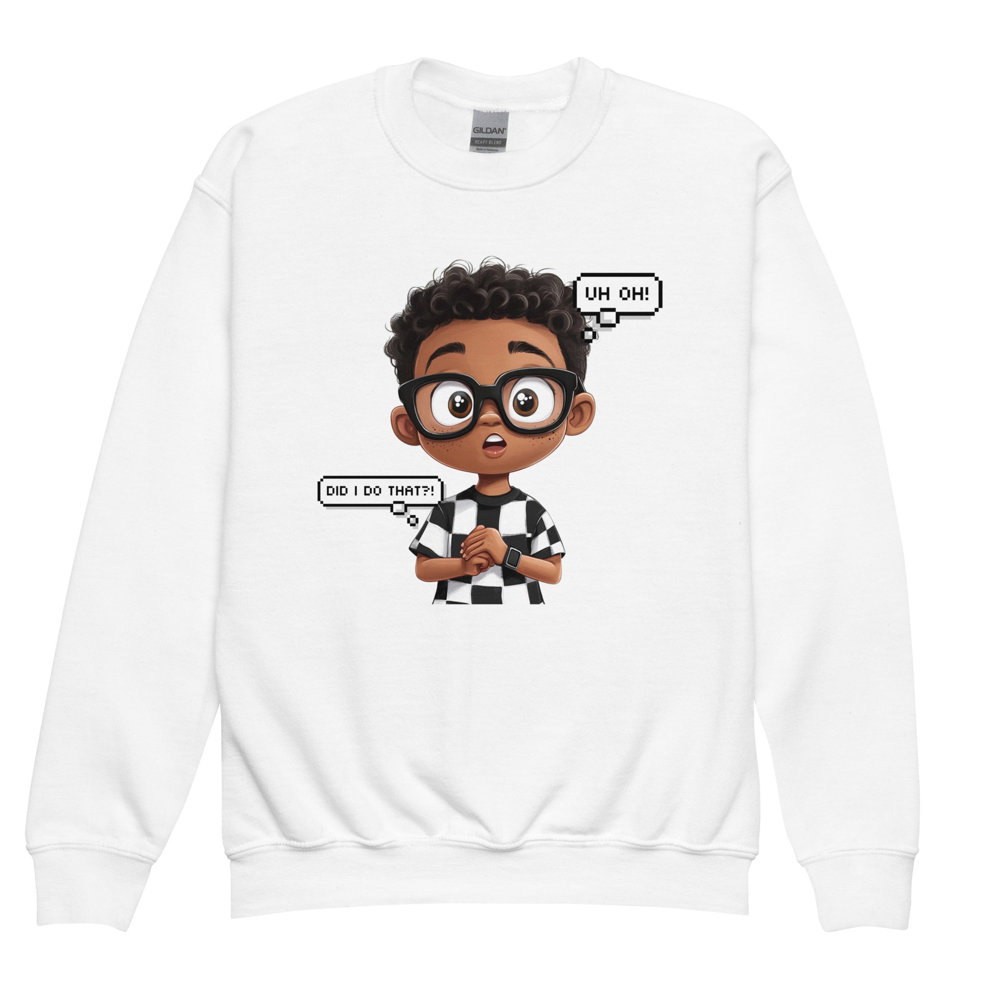 DUO MODERN "Oops Mode" Youth Unisex Sweatshirt for kids