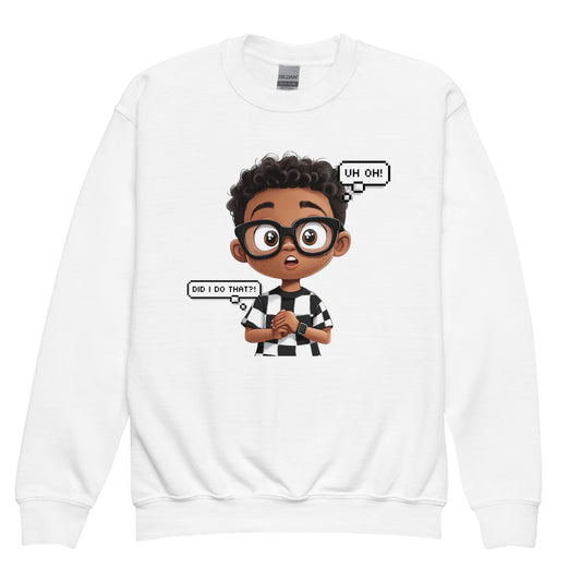 DUO MODERN "Oops Mode" Youth Unisex Sweatshirt for kids