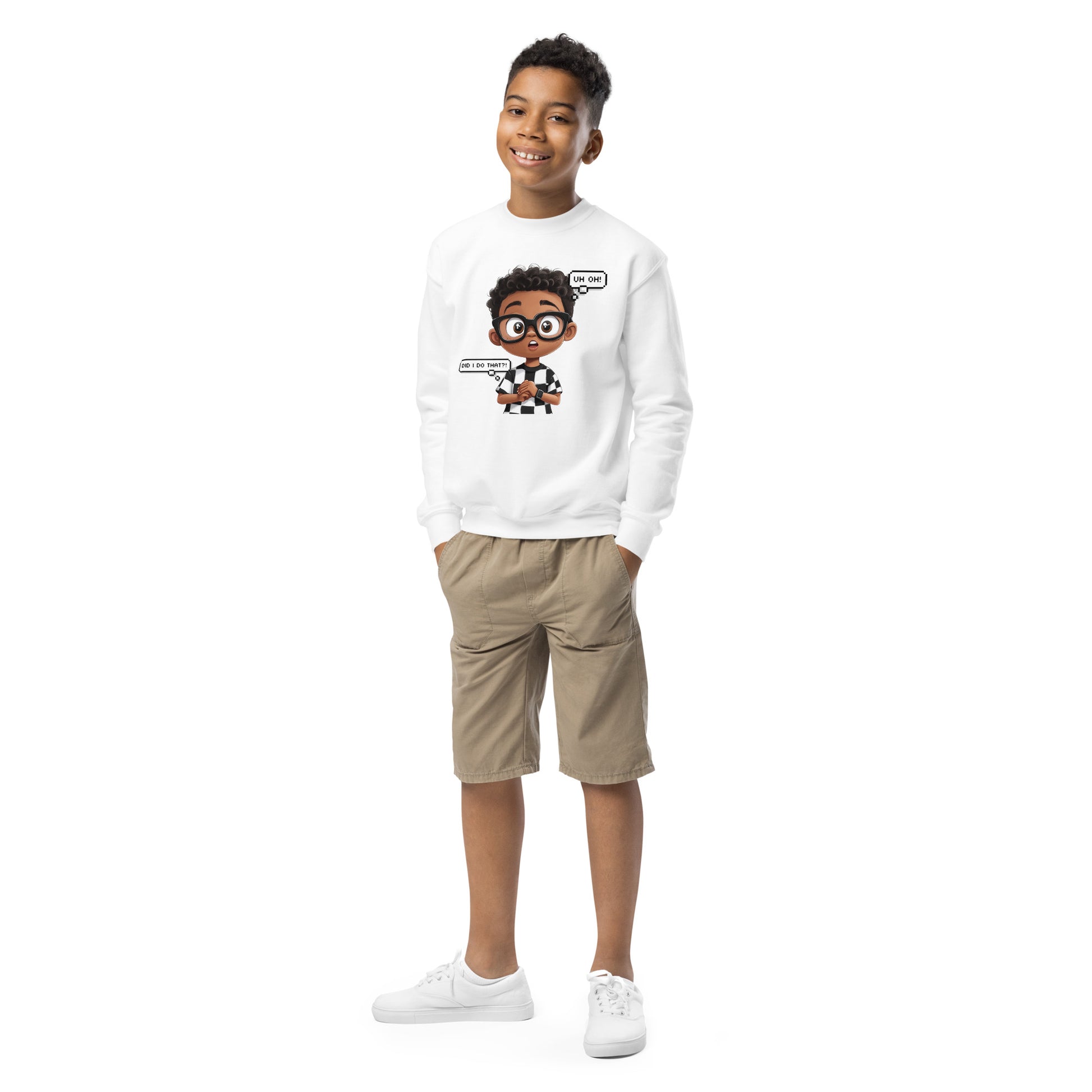 DUO MODERN "Oops Mode" Youth Unisex Sweatshirt for kids