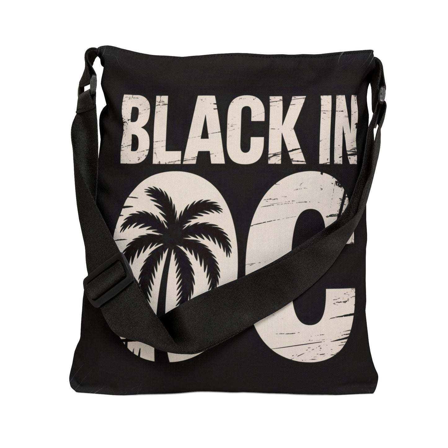 DUO MODERN “Black in OC” Adjustable Tote Bag