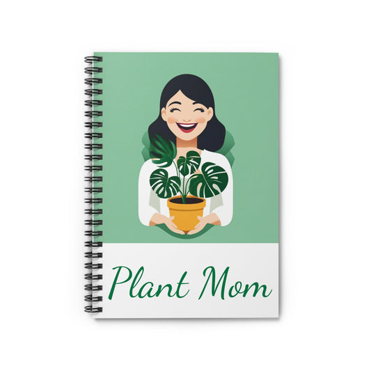 Plant Mom Spiral Notebook - Ruled Line - DUO Modern