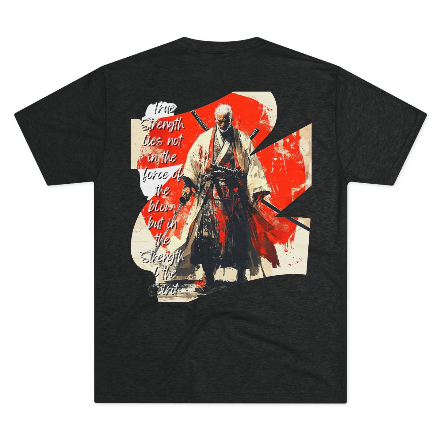 DUO MODERN "Black Samurai - Strength" Unisex Tri-Blend Crew Tee