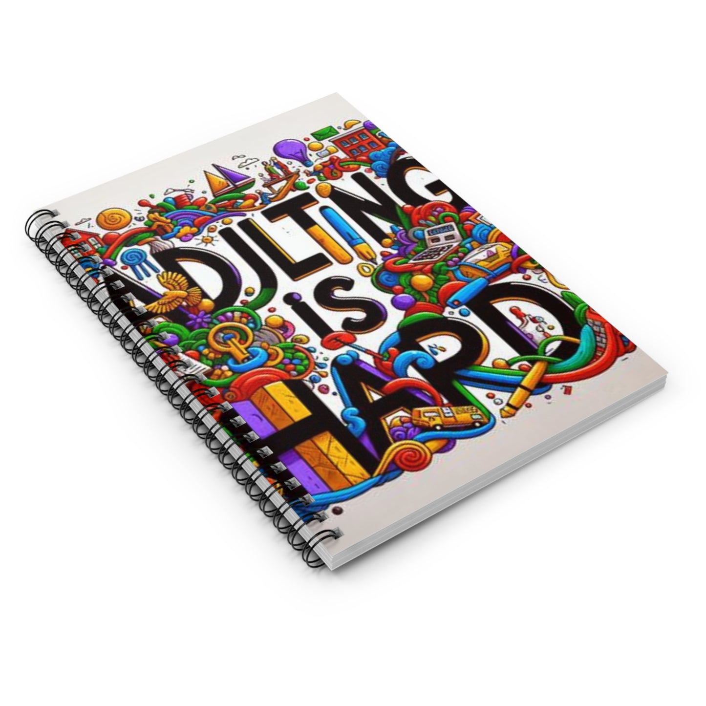 Adulting Is Hard Spiral Notebook - Ruled Line - DUO Modern