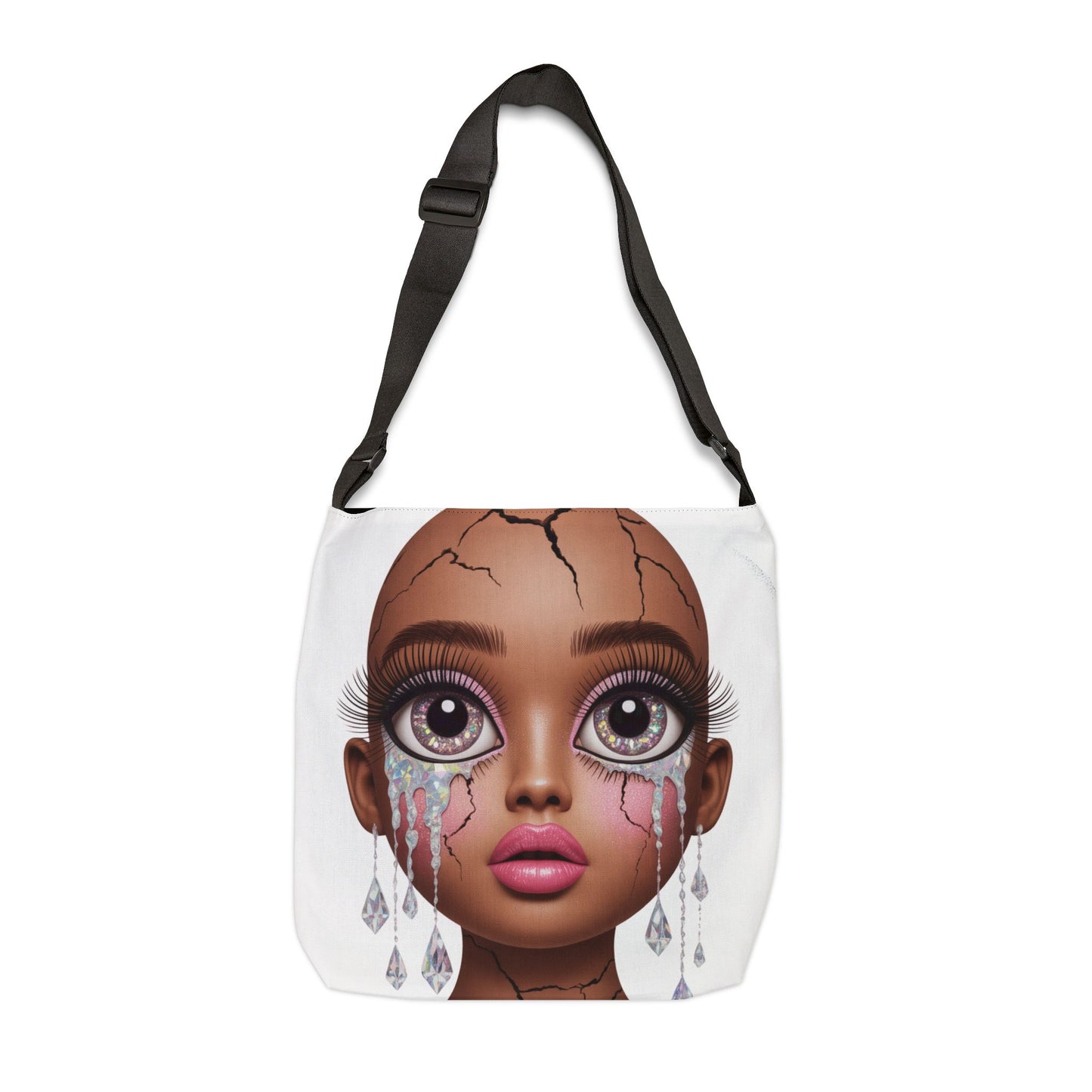 DUO MODERN “Broken Doll Face” Adjustable Tote Bag