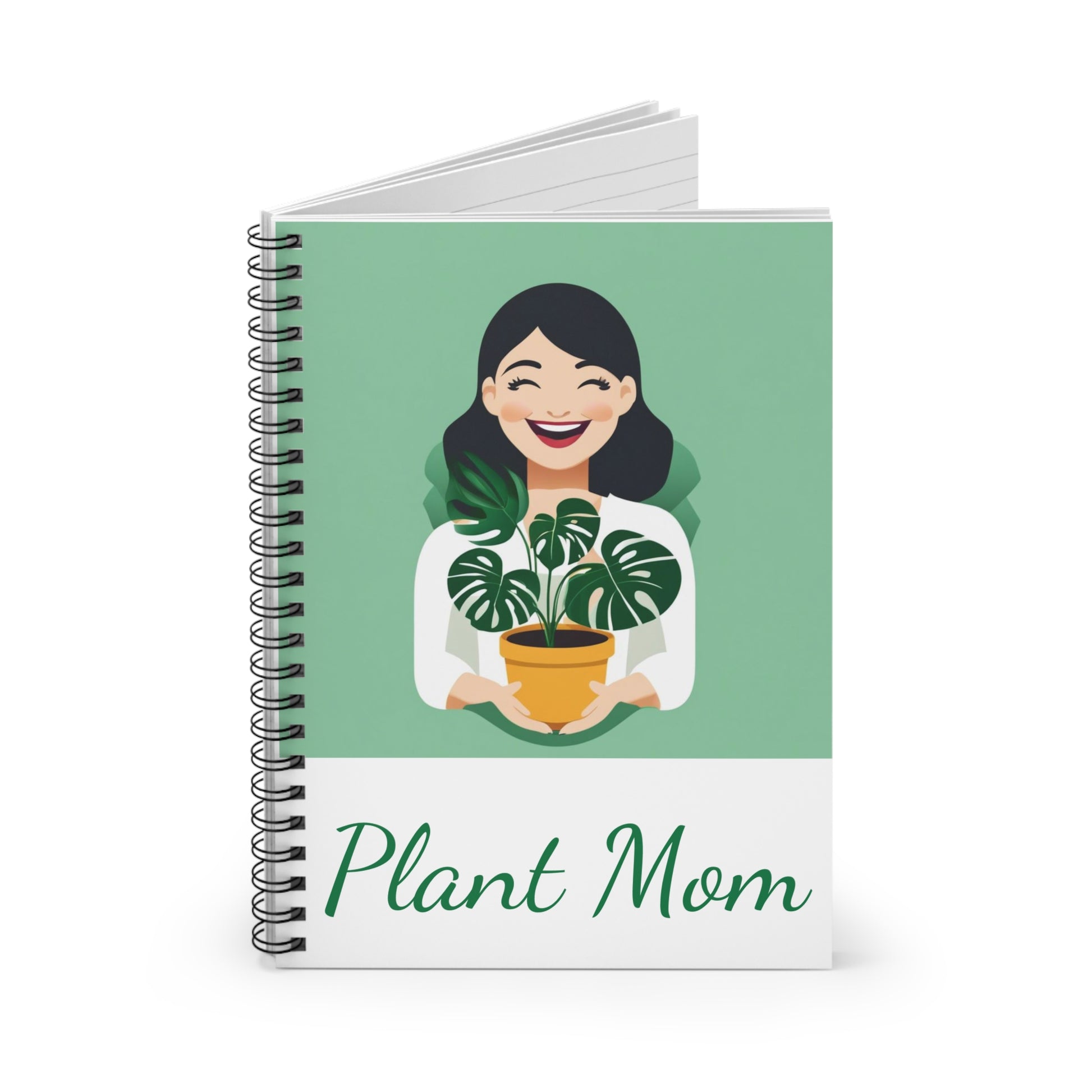 Plant Mom Spiral Notebook - Ruled Line - DUO Modern