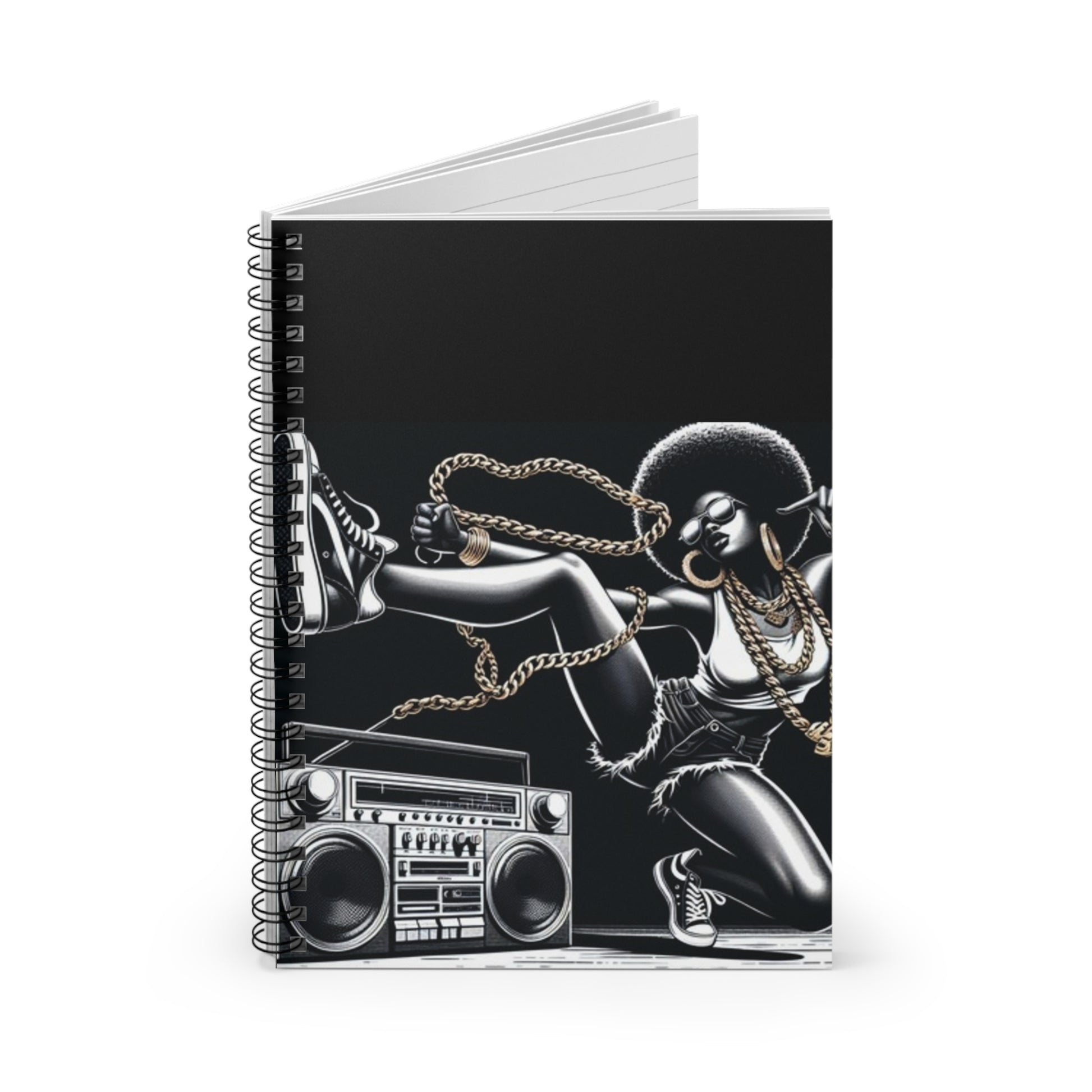 B-Girl Spiral Notebook - Ruled Line - DUO Modern