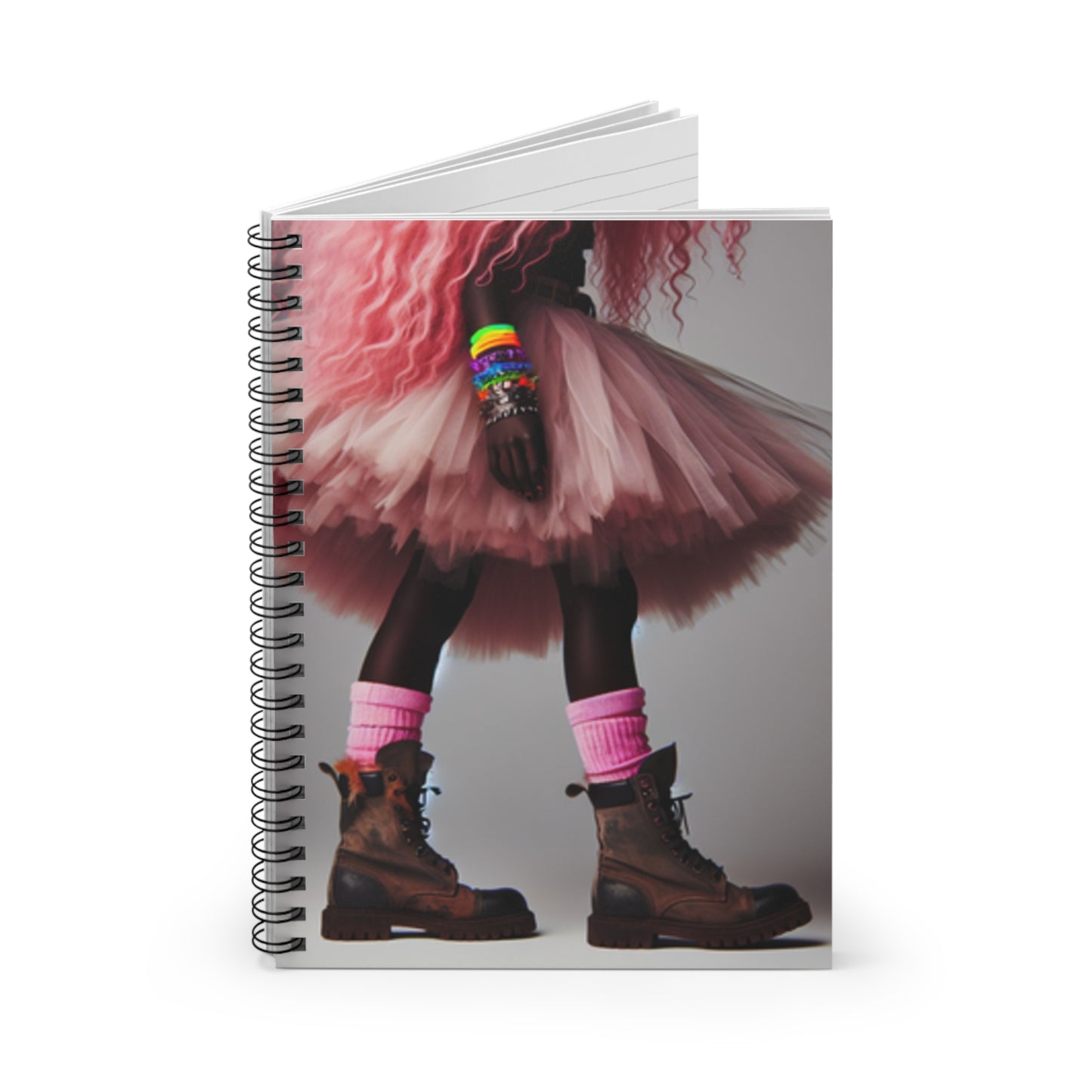 Pink Tutu Spiral Notebook - Ruled Line - DUO Modern