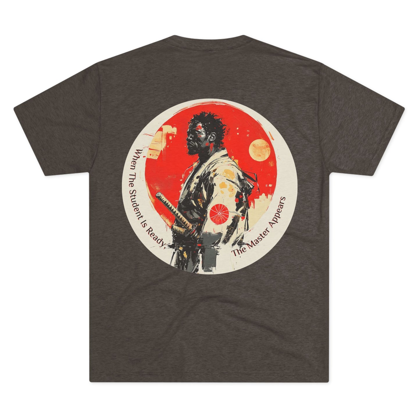 DUO MODERN "Black Samurai - Master" Unisex Tri-Blend Crew Tee