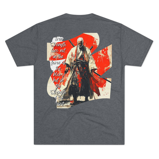 DUO MODERN "Black Samurai - Strength" Unisex Tri-Blend Crew Tee