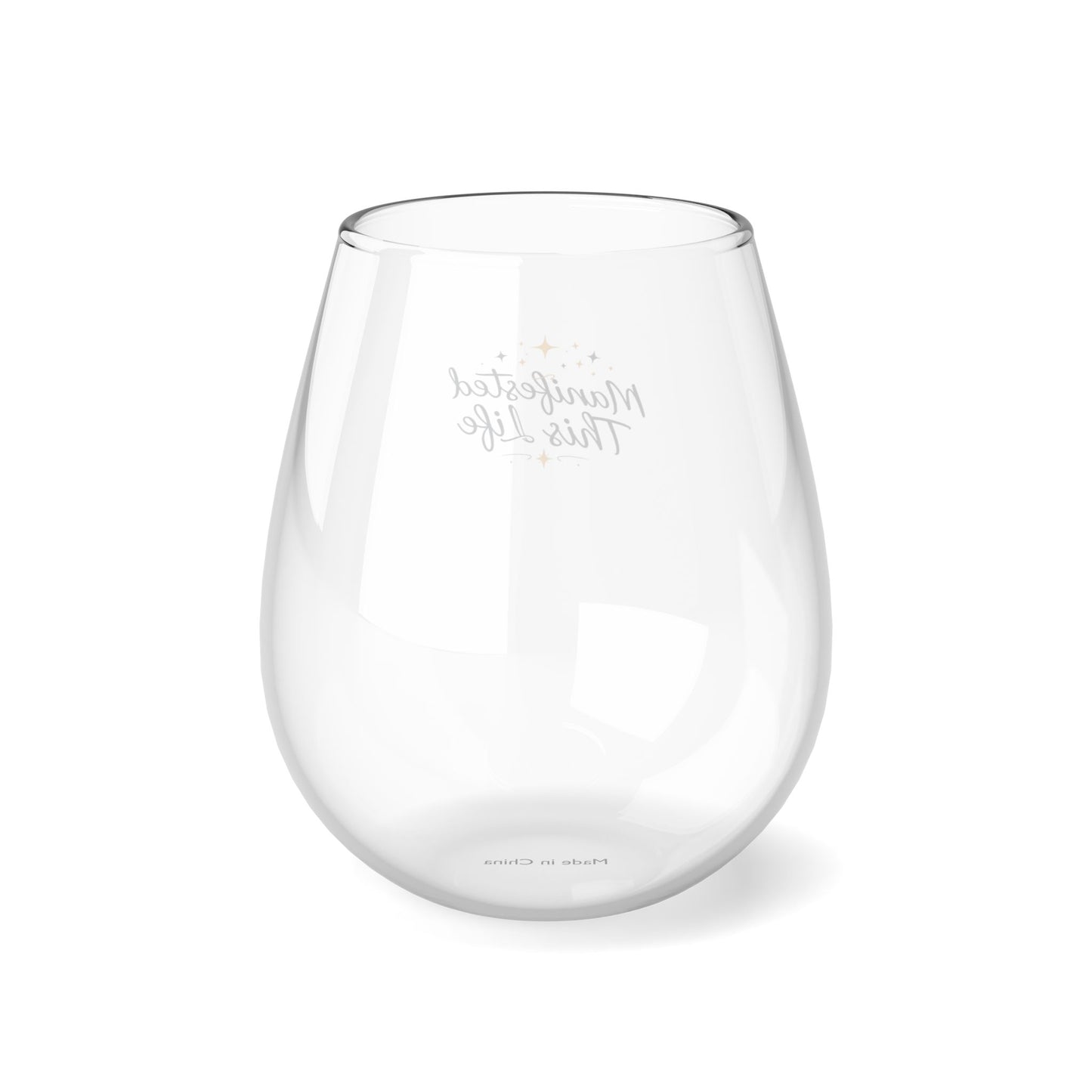 DUO MODERN "Manifested This Life" Stemless Wine Glass