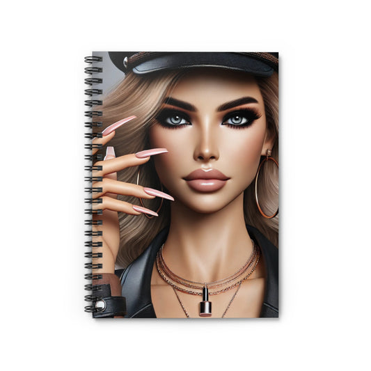 DUO MODERN "Lena Noir" Spiral Notebook – For the Edgy & Chic