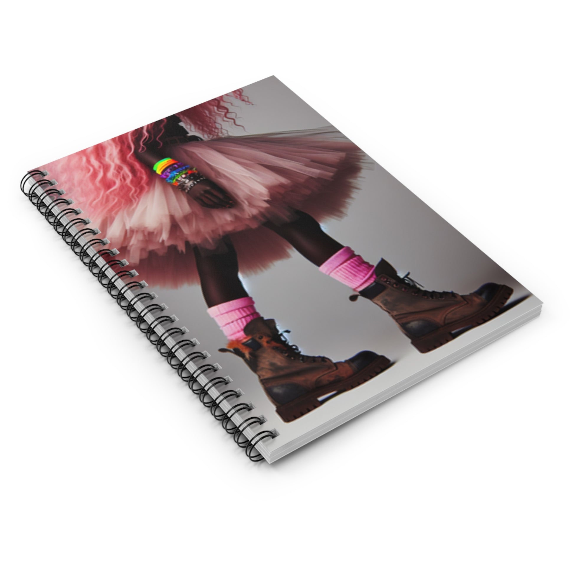 Pink Tutu Spiral Notebook - Ruled Line - DUO Modern