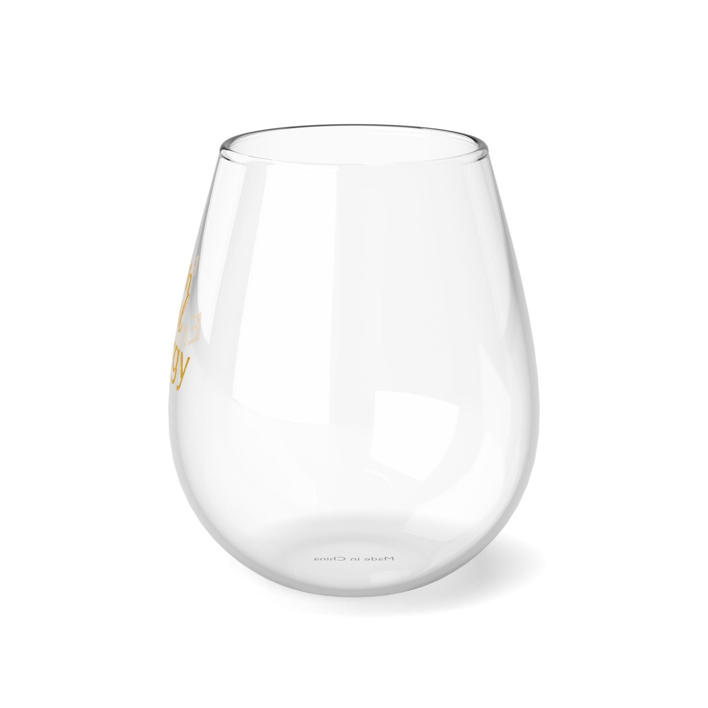 DUO MODERN "Rich Girl Energy" Stemless Wine Glass