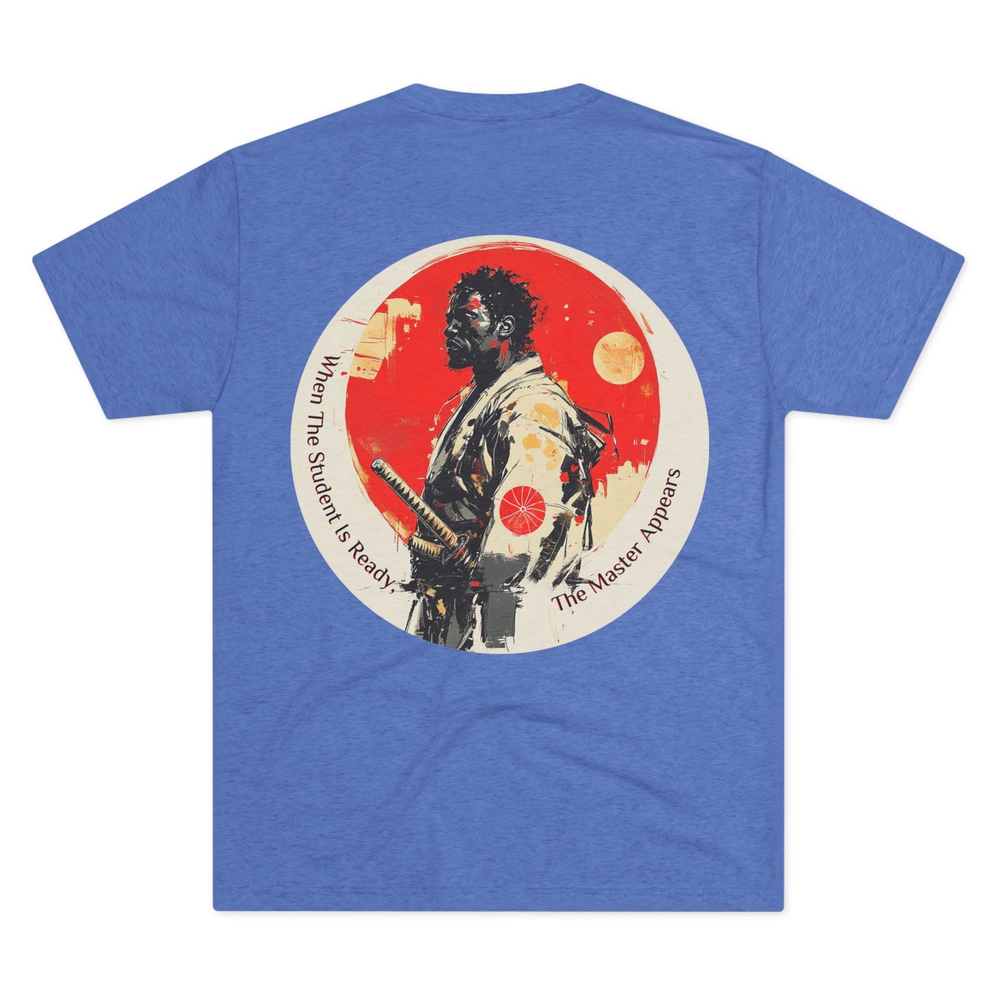 DUO MODERN "Black Samurai - Master" Unisex Tri-Blend Crew Tee