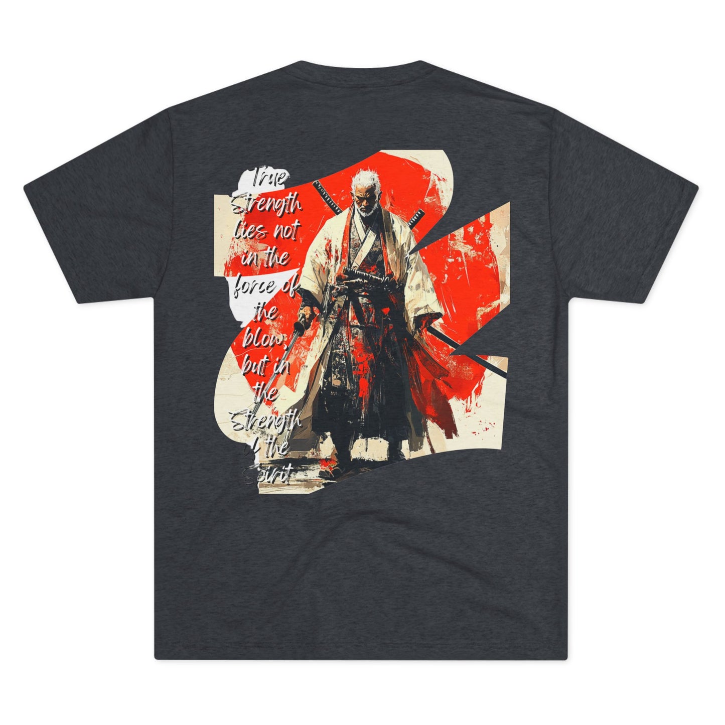 DUO MODERN "Black Samurai - Strength" Unisex Tri-Blend Crew Tee