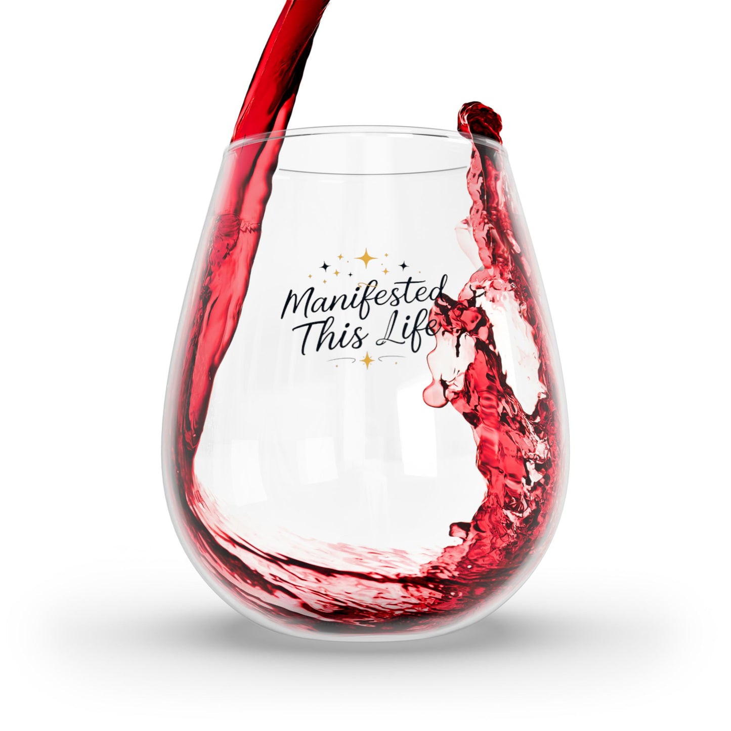 DUO MODERN "Manifested This Life" Stemless Wine Glass