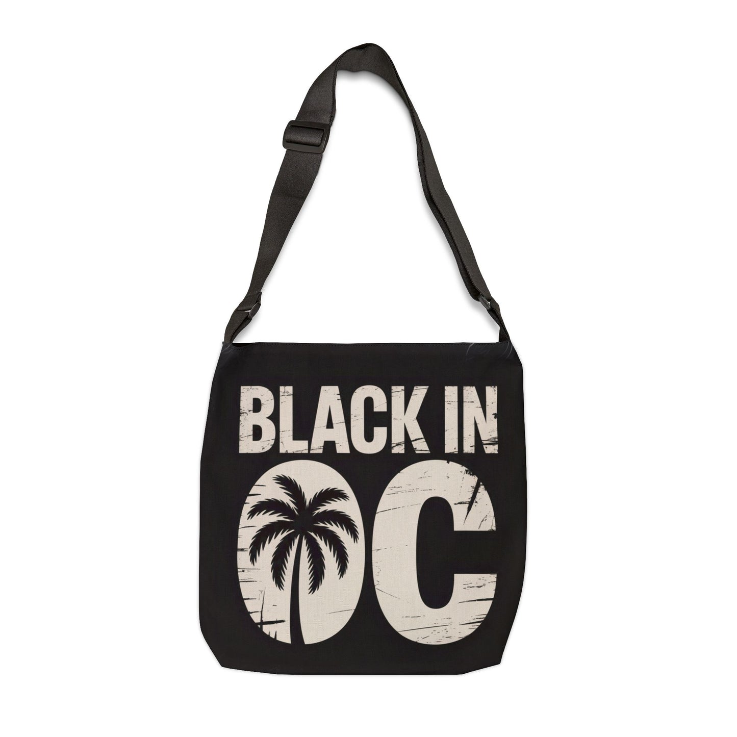 DUO MODERN “Black in OC” Adjustable Tote Bag