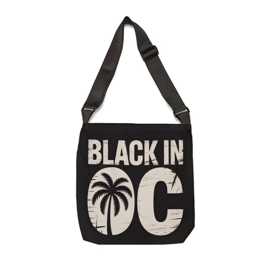 DUO MODERN “Black in OC” Adjustable Tote Bag