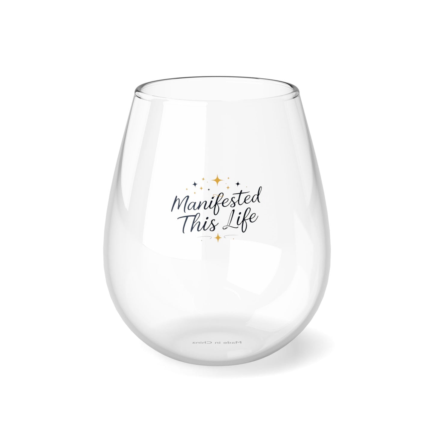 DUO MODERN "Manifested This Life" Stemless Wine Glass