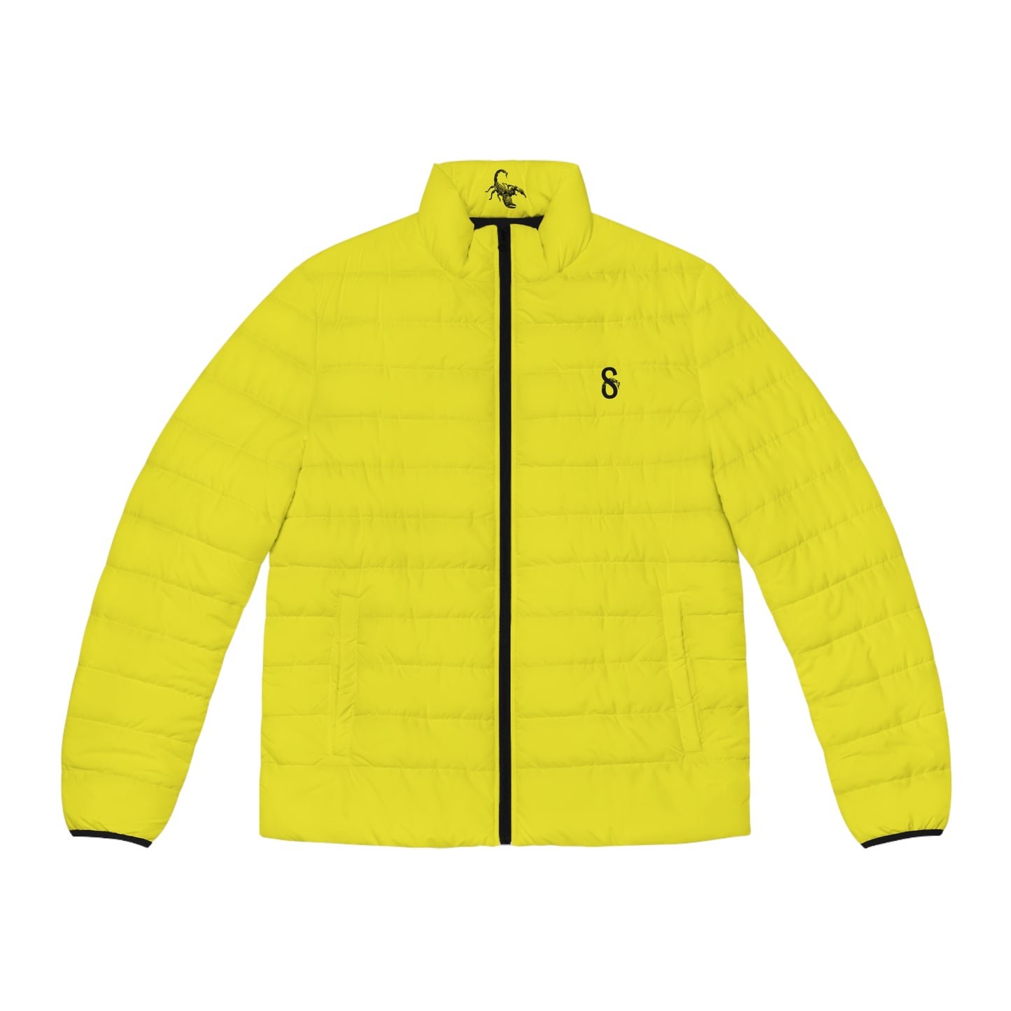 DUO MODERN Scorpion Athletics Men's Yellow Puffer Jacket