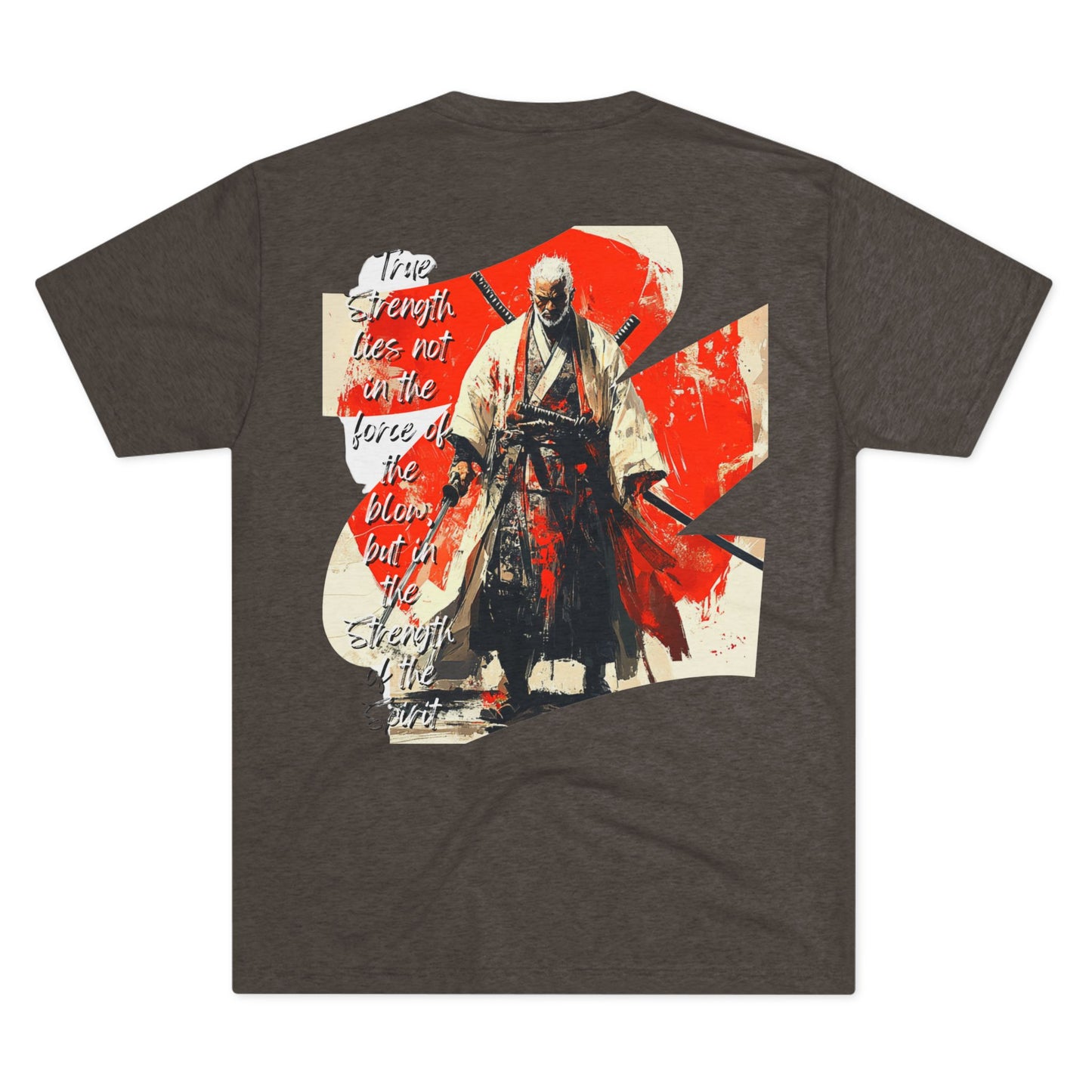 DUO MODERN "Black Samurai - Strength" Unisex Tri-Blend Crew Tee