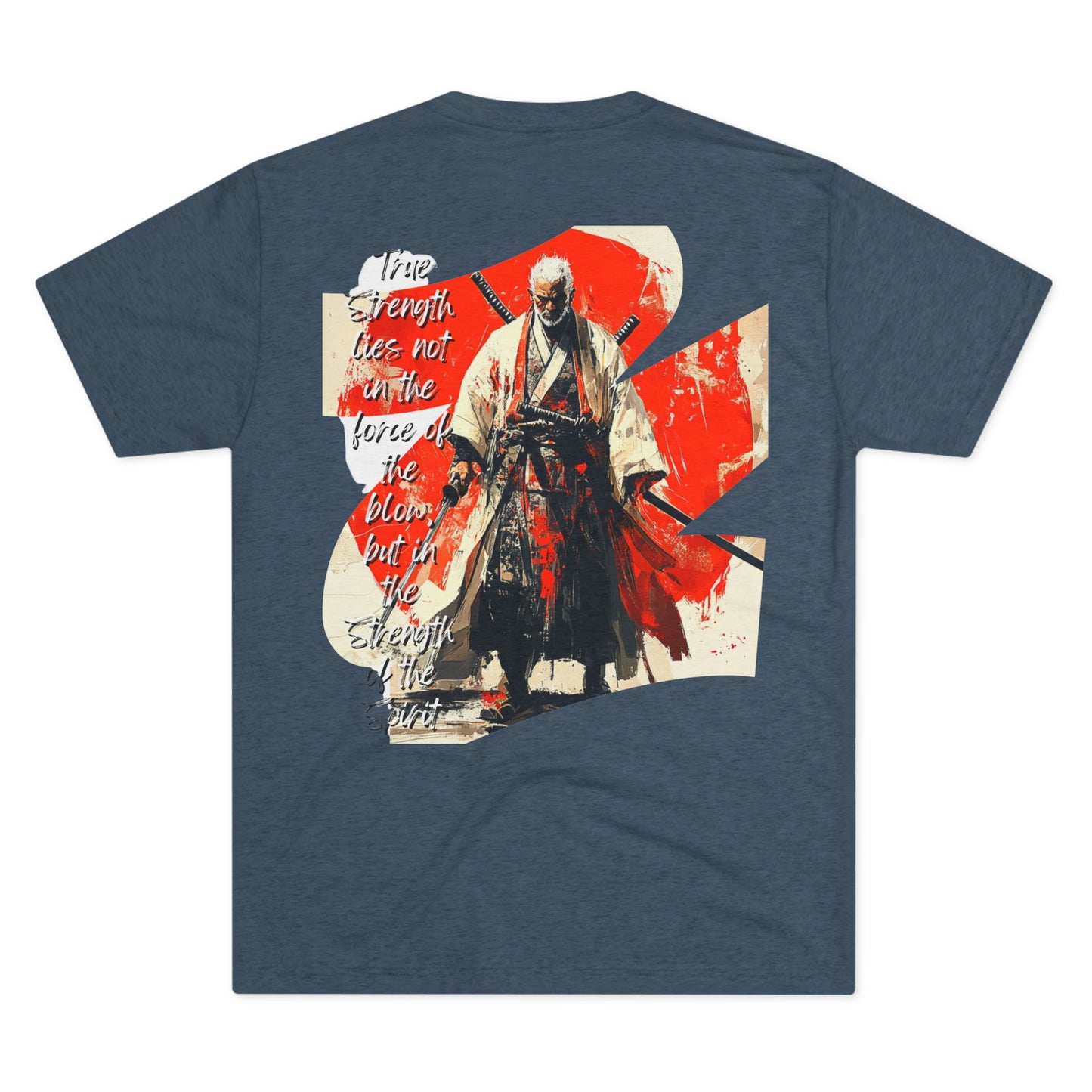 DUO MODERN "Black Samurai - Strength" Unisex Tri-Blend Crew Tee