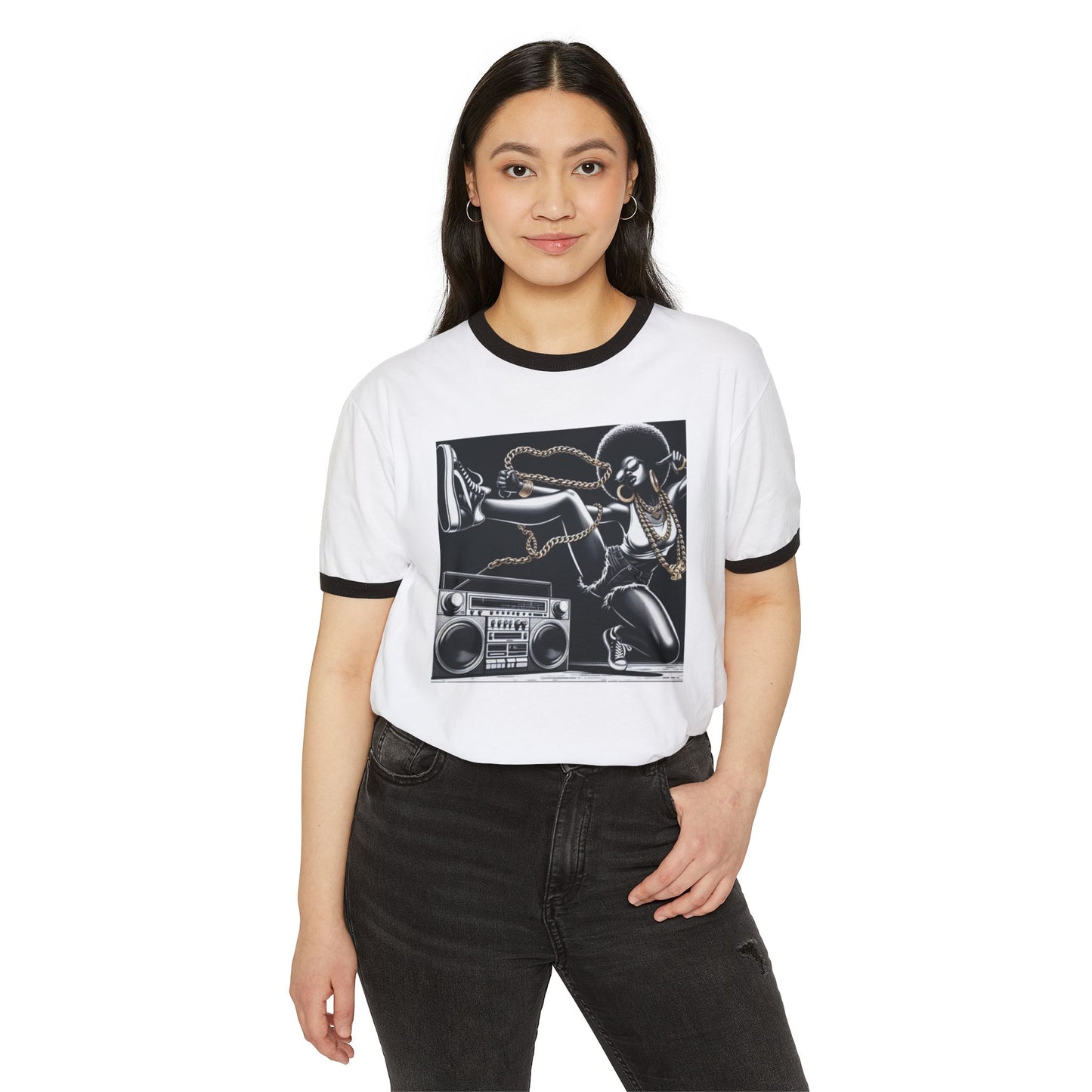 B-Girl Unisex Ringer T-Shirt - DUO Modern