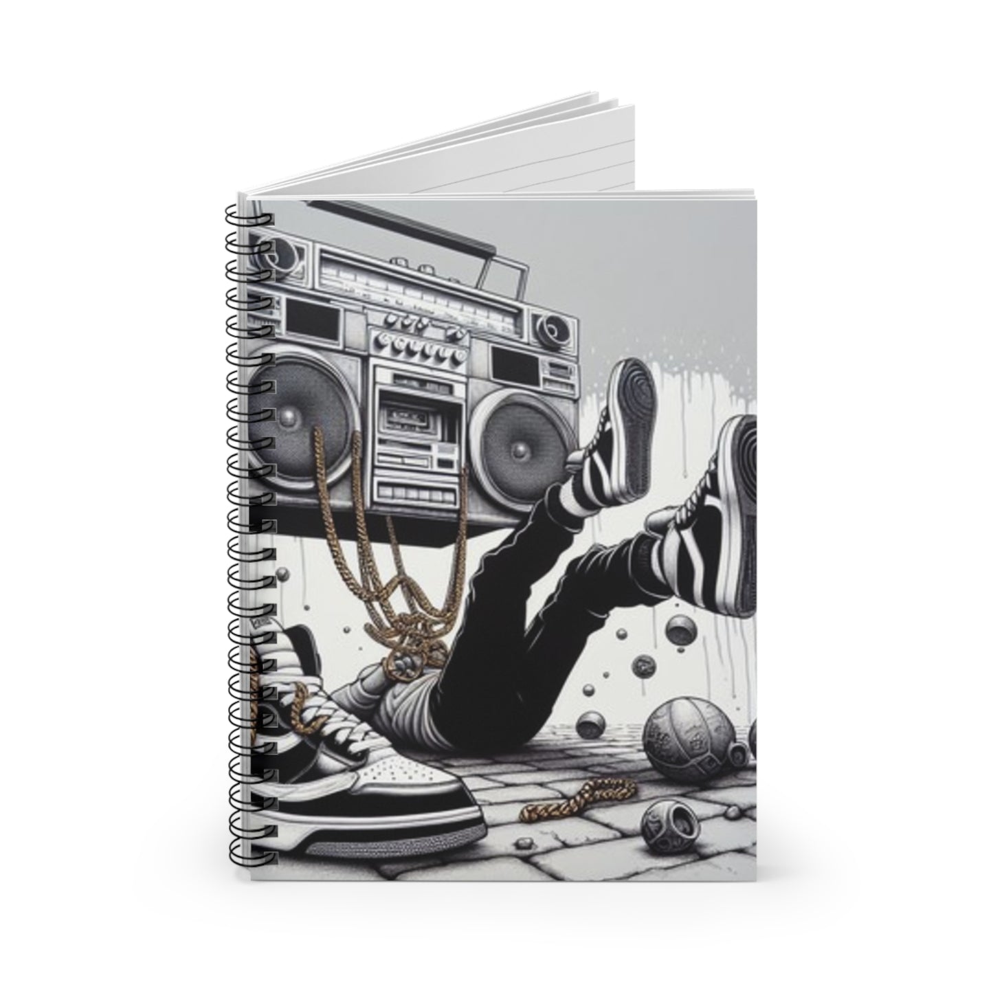 B-Boy Spiral Notebook - Ruled Line - DUO Modern