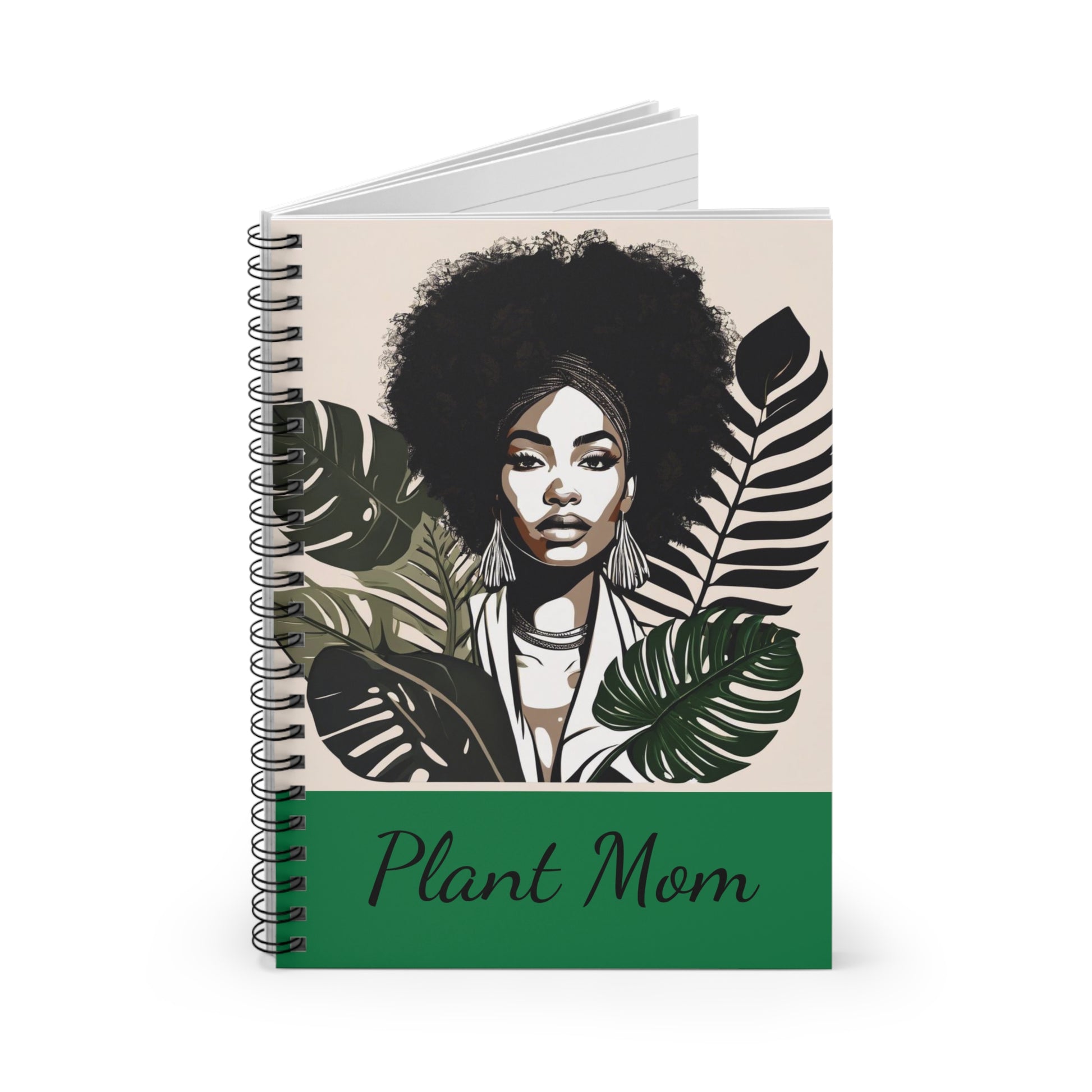 Plant Mom Spiral Notebook - Ruled Line - DUO Modern