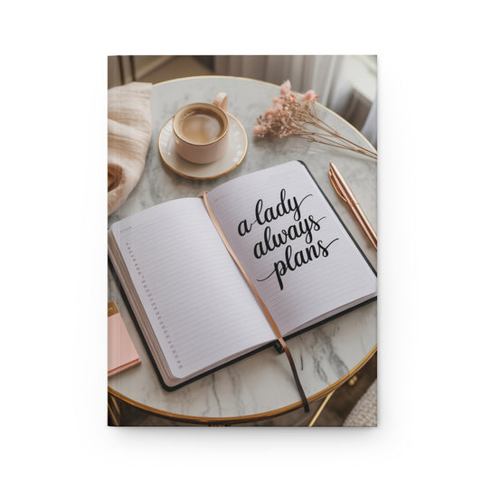A Lady Always Plans Hardcover Journal - DUO Modern