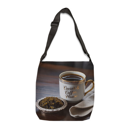 DUO MODERN “Caviar & Coffee Please” Adjustable Tote Bag - DUO Modern