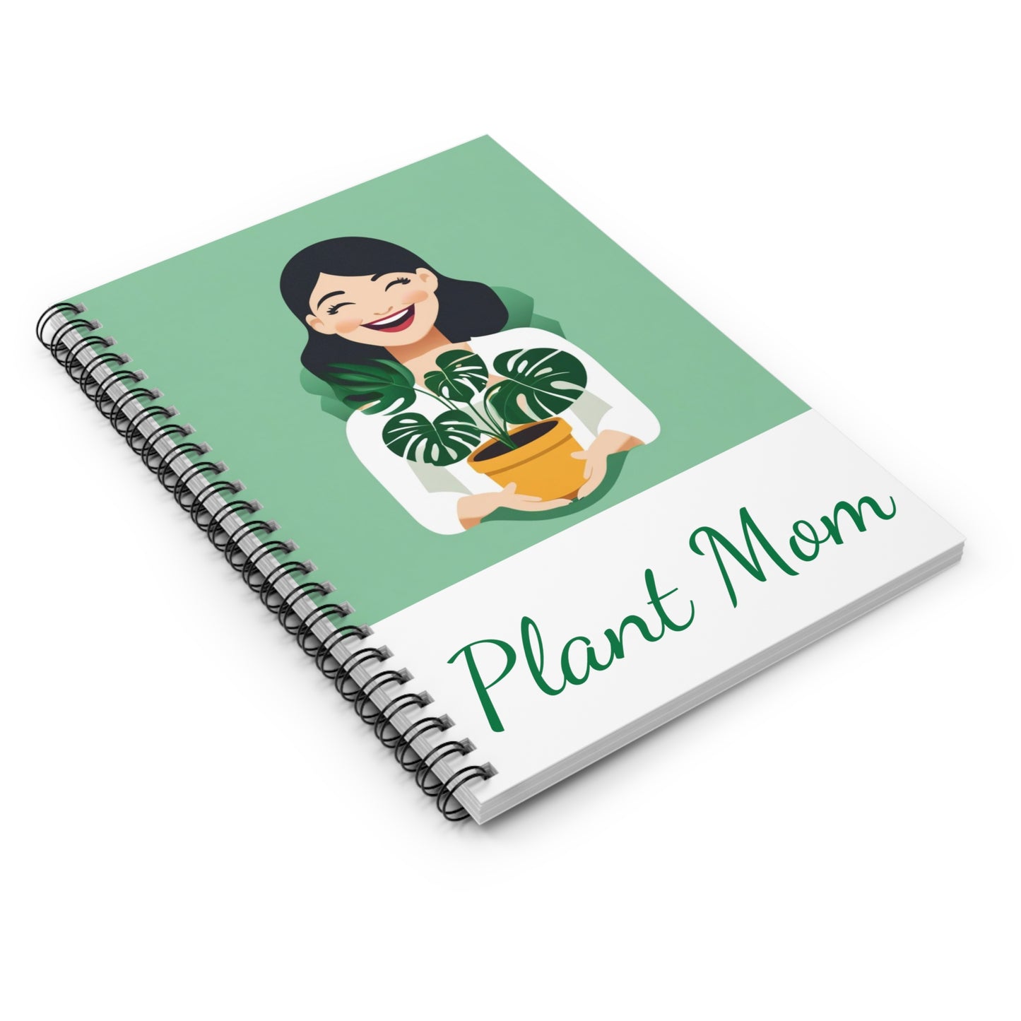 Plant Mom Spiral Notebook - Ruled Line - DUO Modern