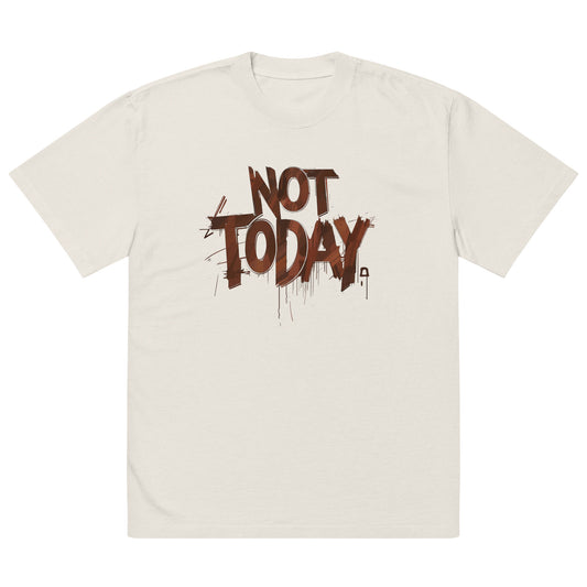 Not Today Oversized faded T-shirt - DUO Modern