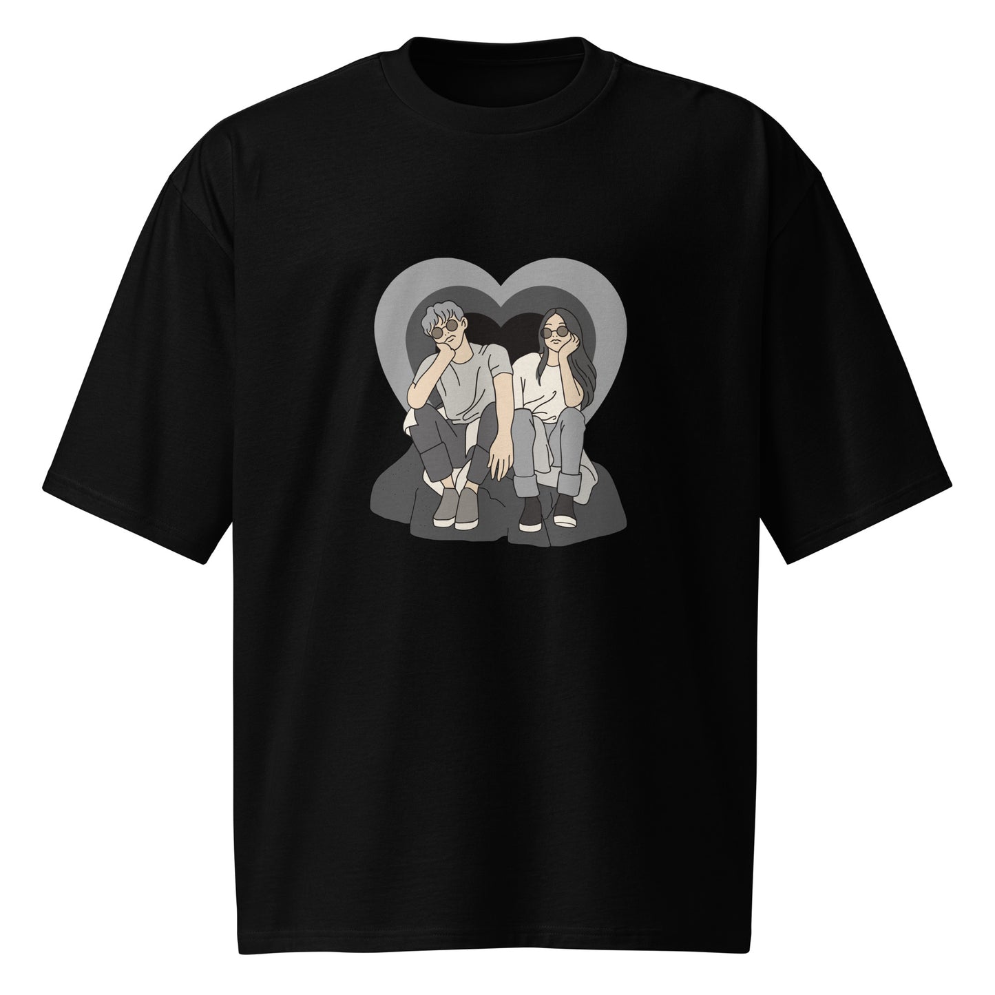 The Young Lovers Oversized Heavyweight T-shirt - DUO Modern