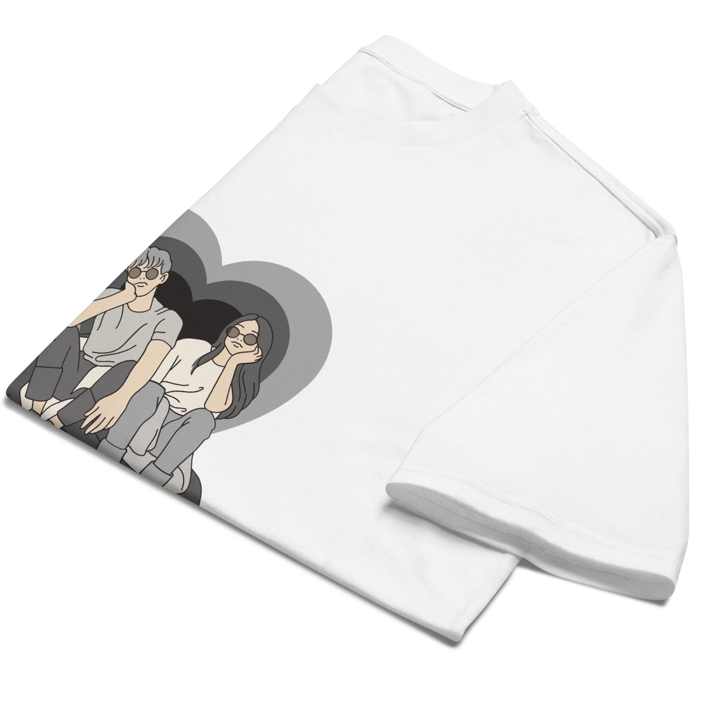 The Young Lovers Oversized Heavyweight T-shirt - DUO Modern