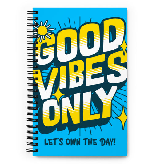 Good Vibes Only Spiral notebook - DUO Modern