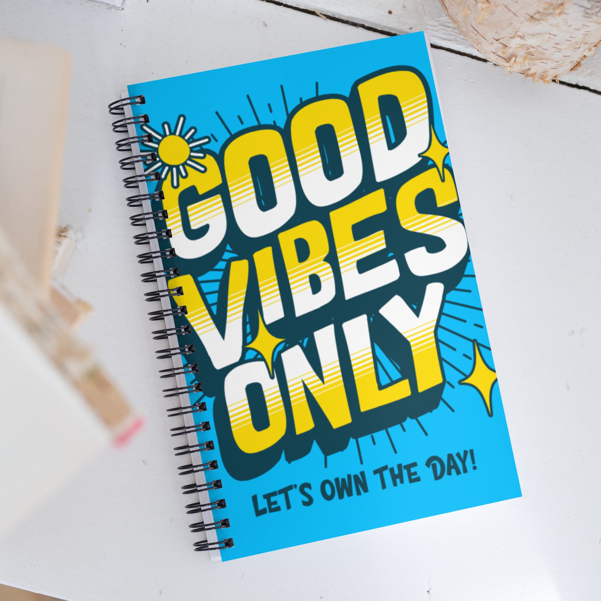 Good Vibes Only Spiral notebook - DUO Modern