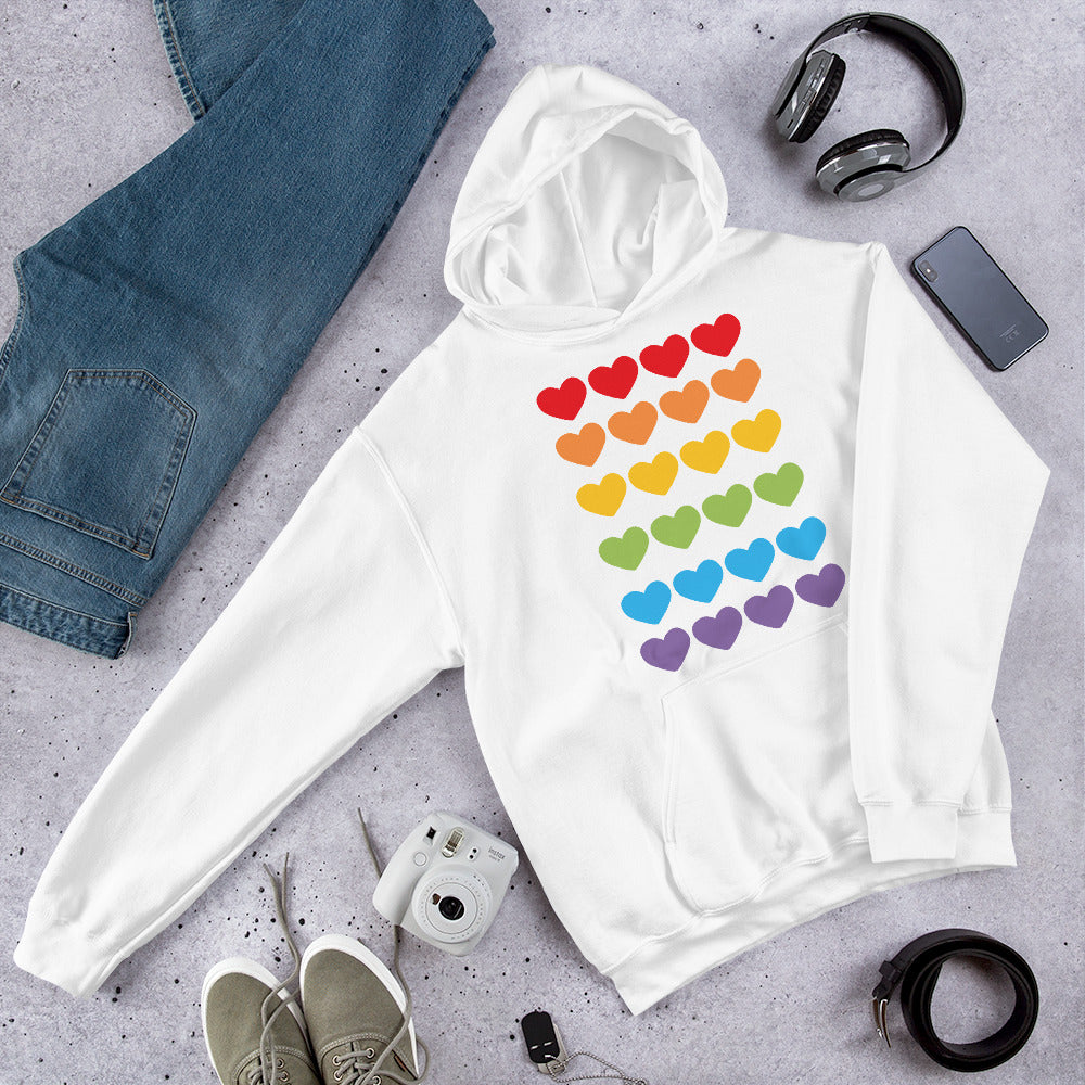 DUO MODERN "LGBTQ Pride Heart" Unisex Hoodie