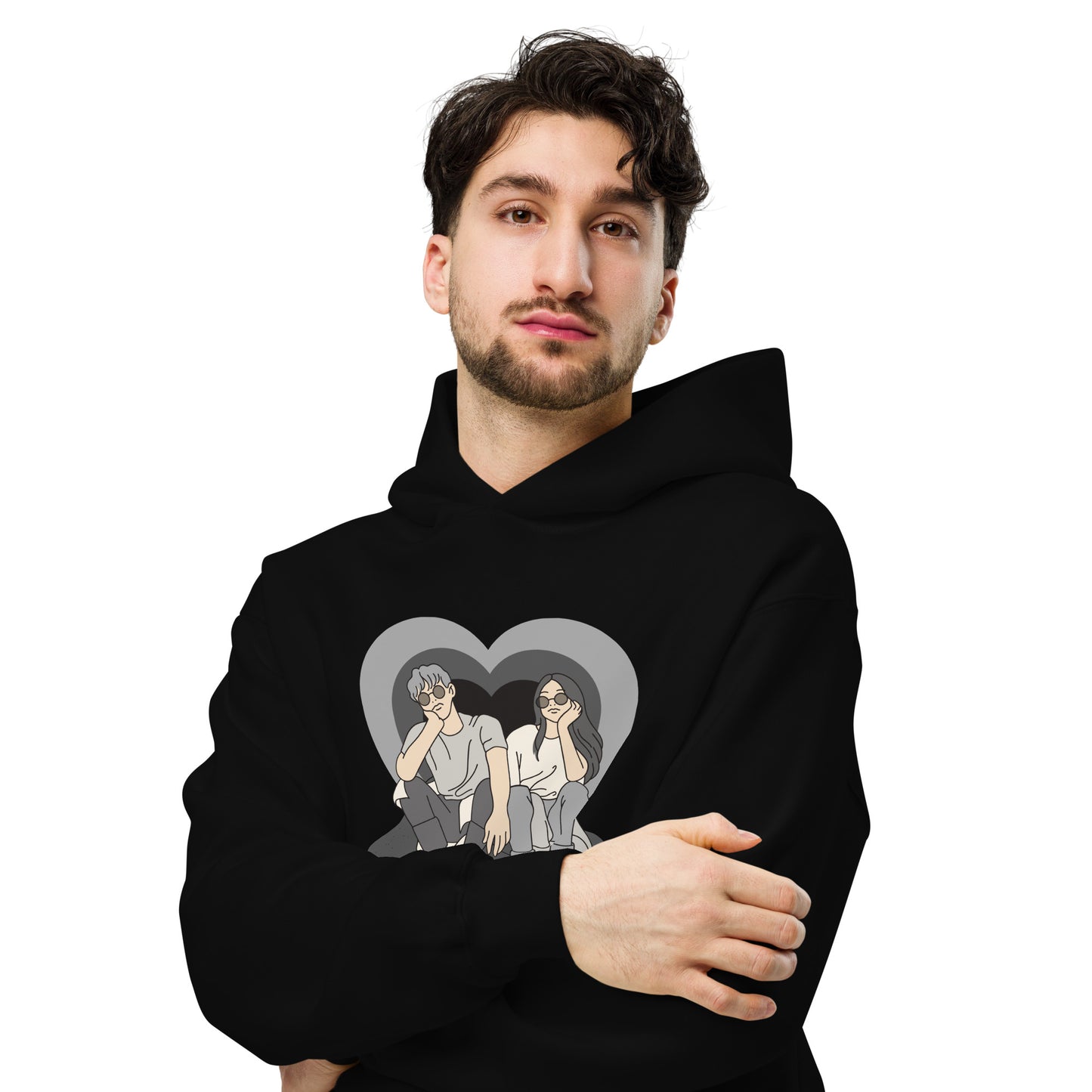 The Young Lovers Unisex Oversized Hoodie - DUO Modern