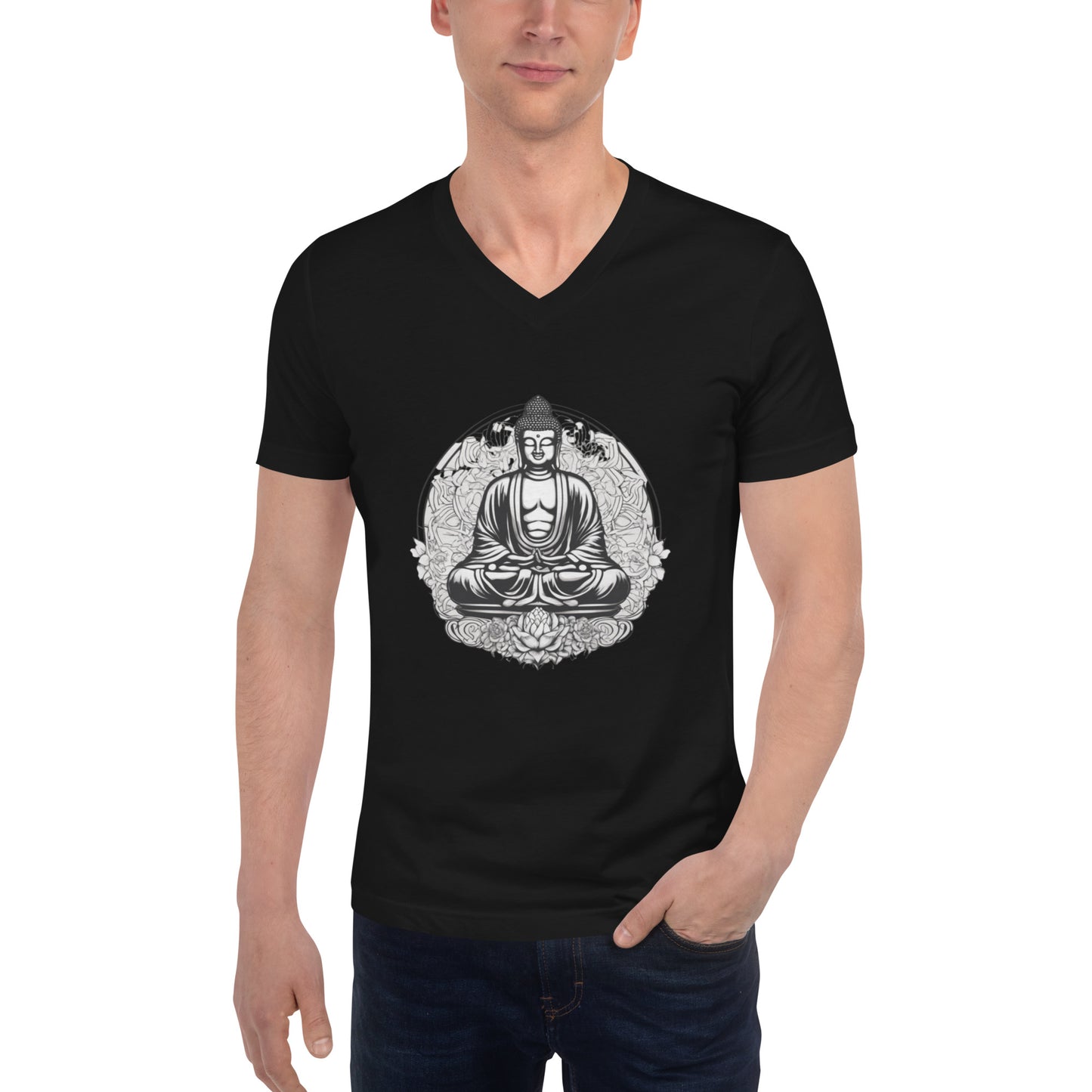 Unisex Short Sleeve V-Neck T-Shirt - DUO Modern