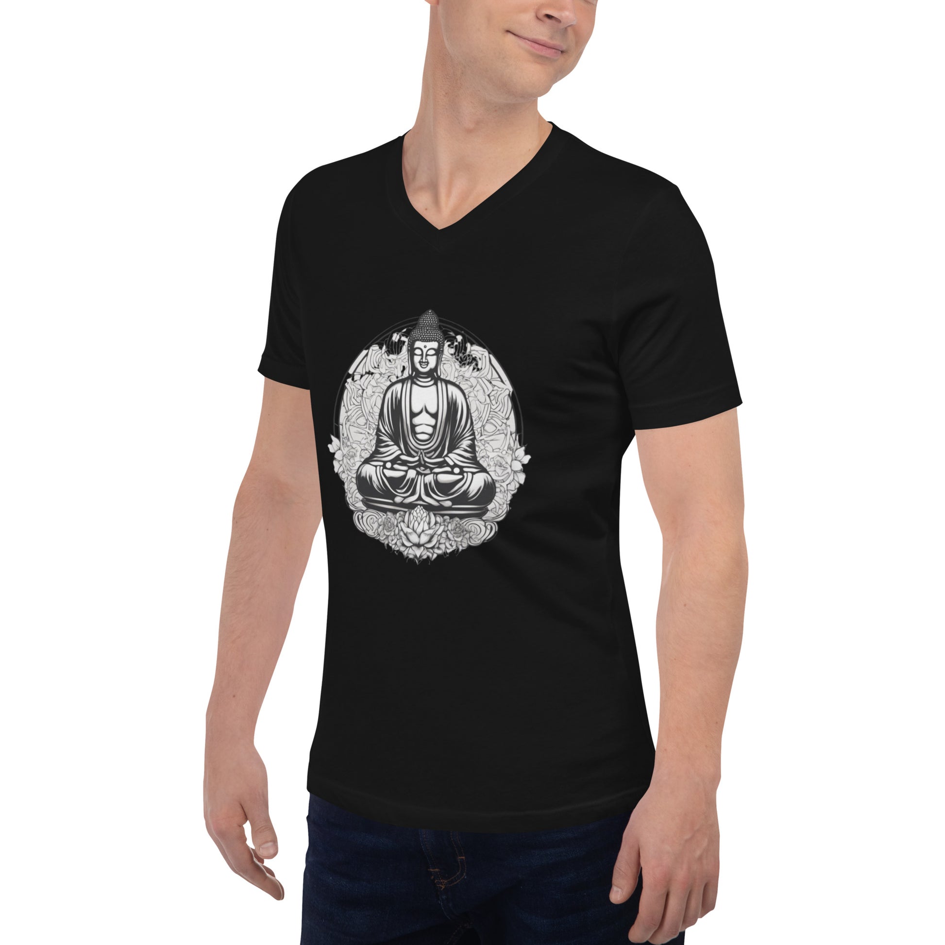 Unisex Short Sleeve V-Neck T-Shirt - DUO Modern