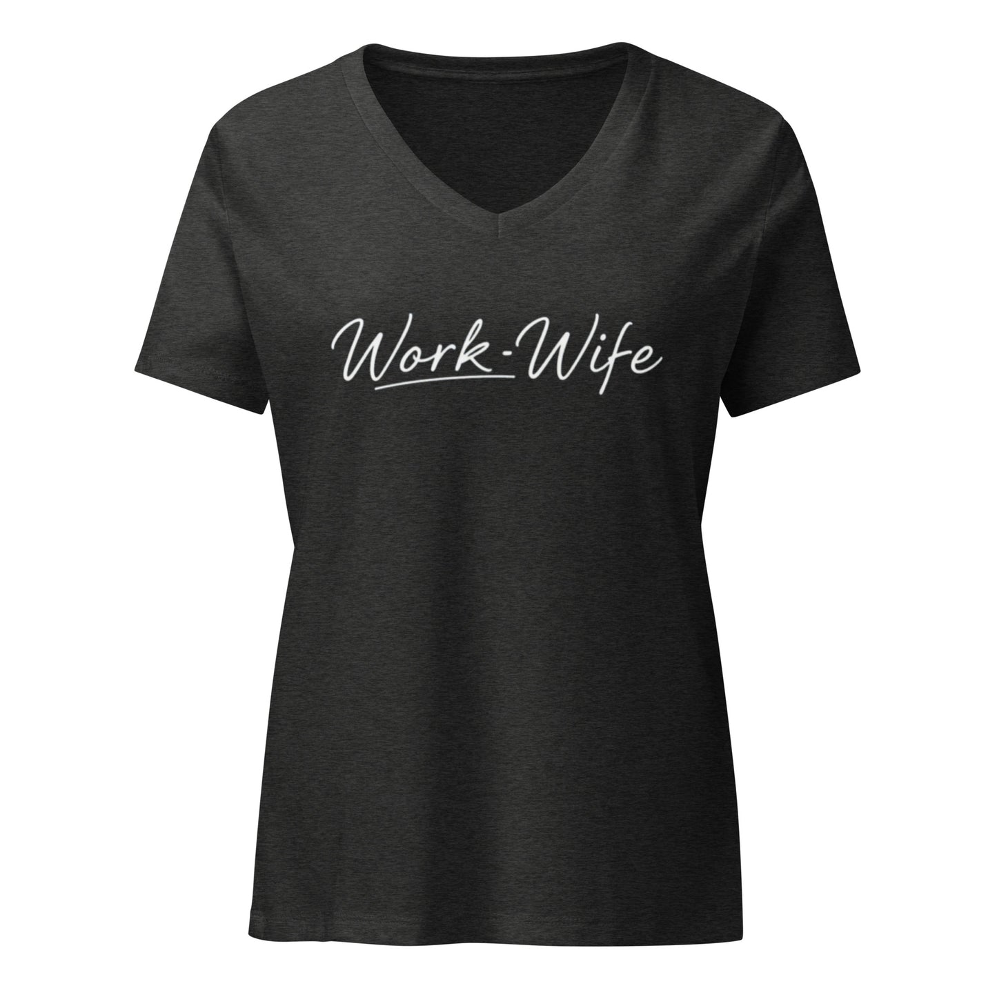 Work Wife Women’s Relaxed V-neck T-shirt - DUO Modern