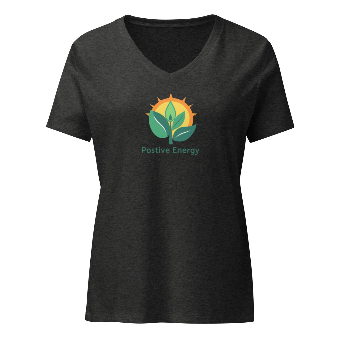 Positive Energy Women’s Relaxed V-neck T-shirt - DUO Modern