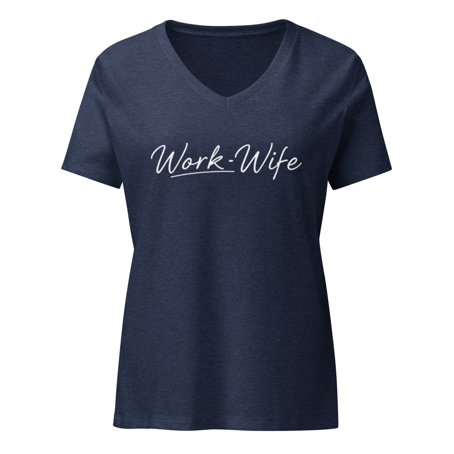 Work Wife Women’s Relaxed V-neck T-shirt - DUO Modern
